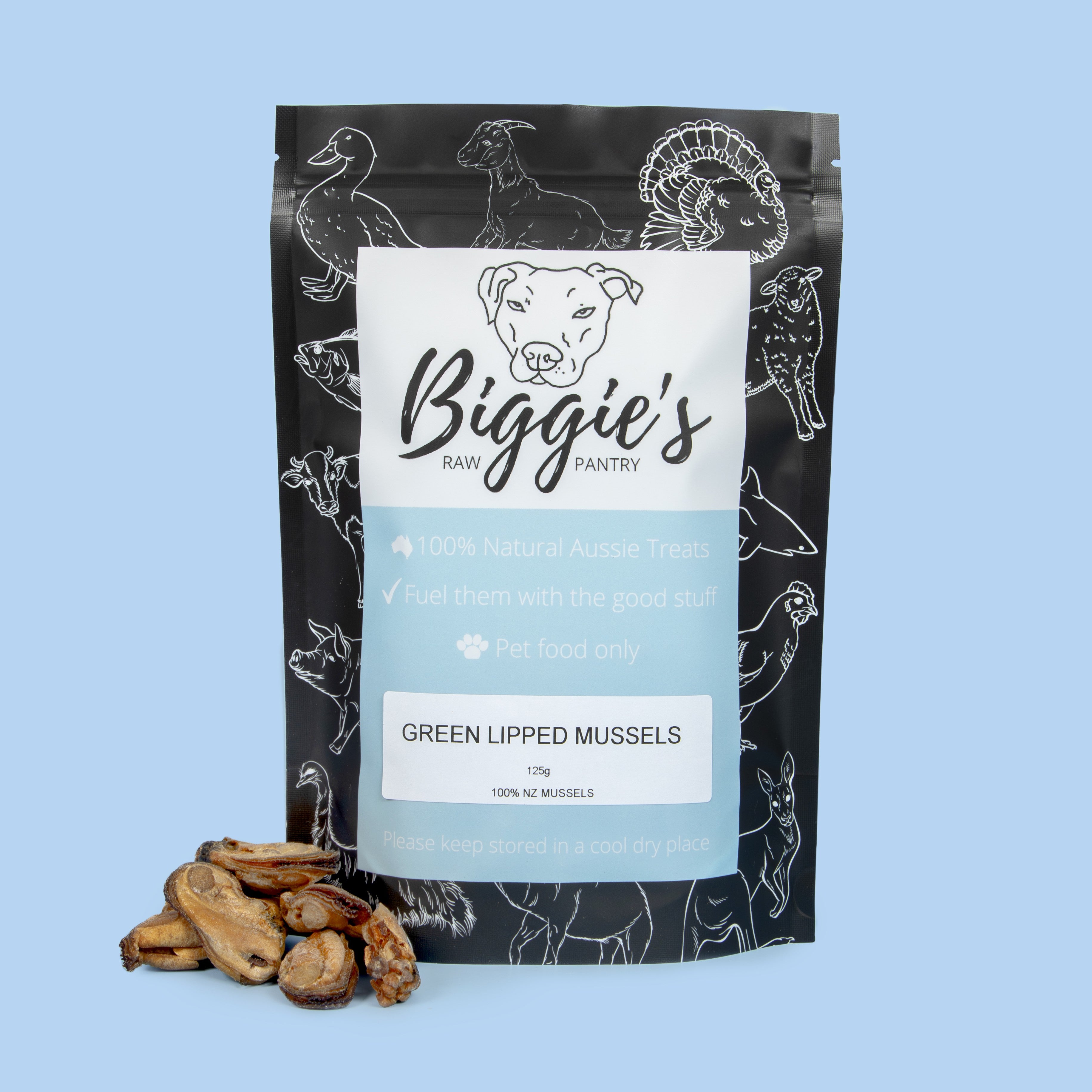 Green Lipped Mussels for Dogs & Cats – Natural Joint Support – Biggie's ...
